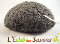 Éponge Konjac enrichie au Charbon végétal